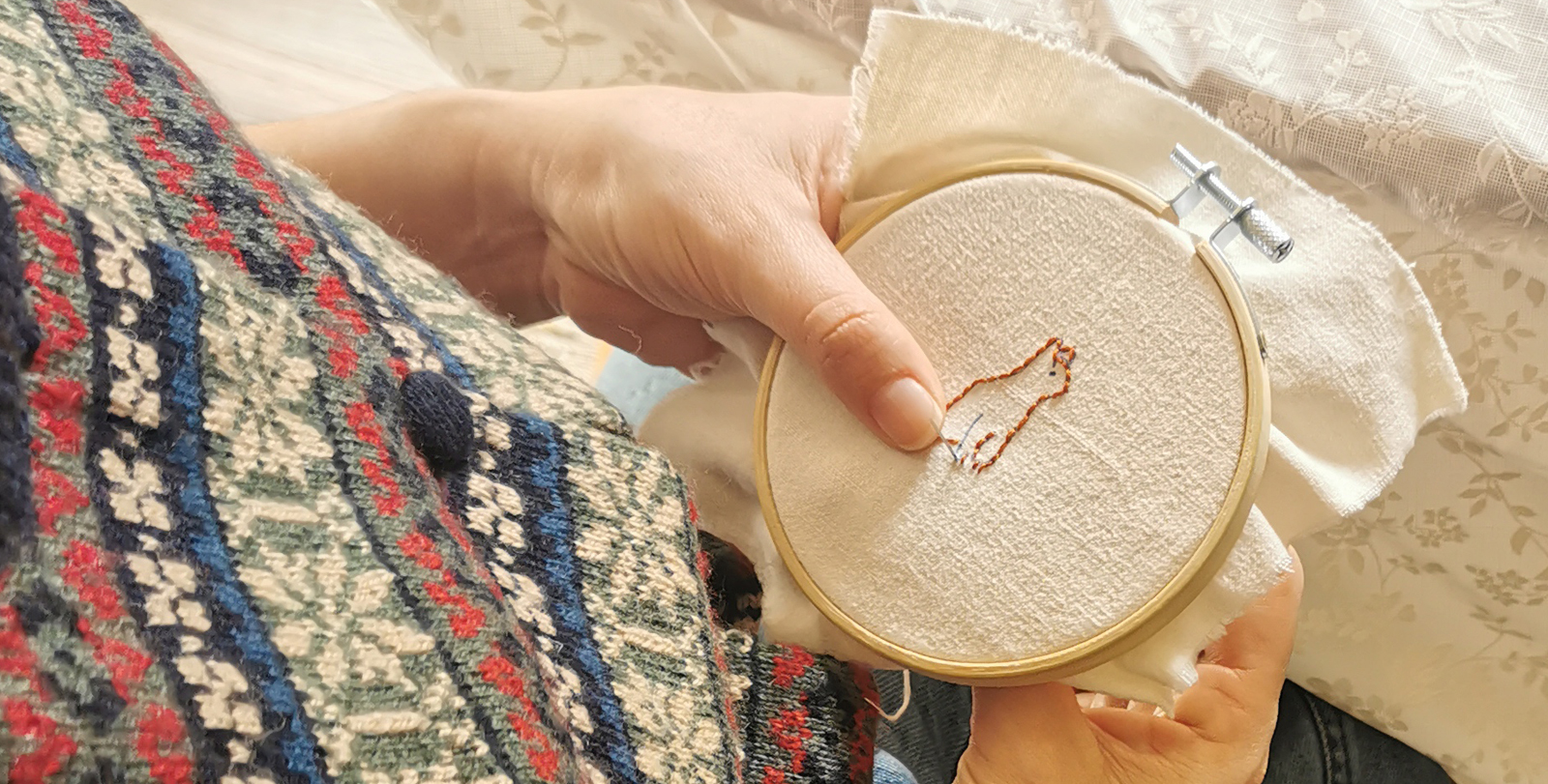 Booking for the beginner embroidery workshop in english