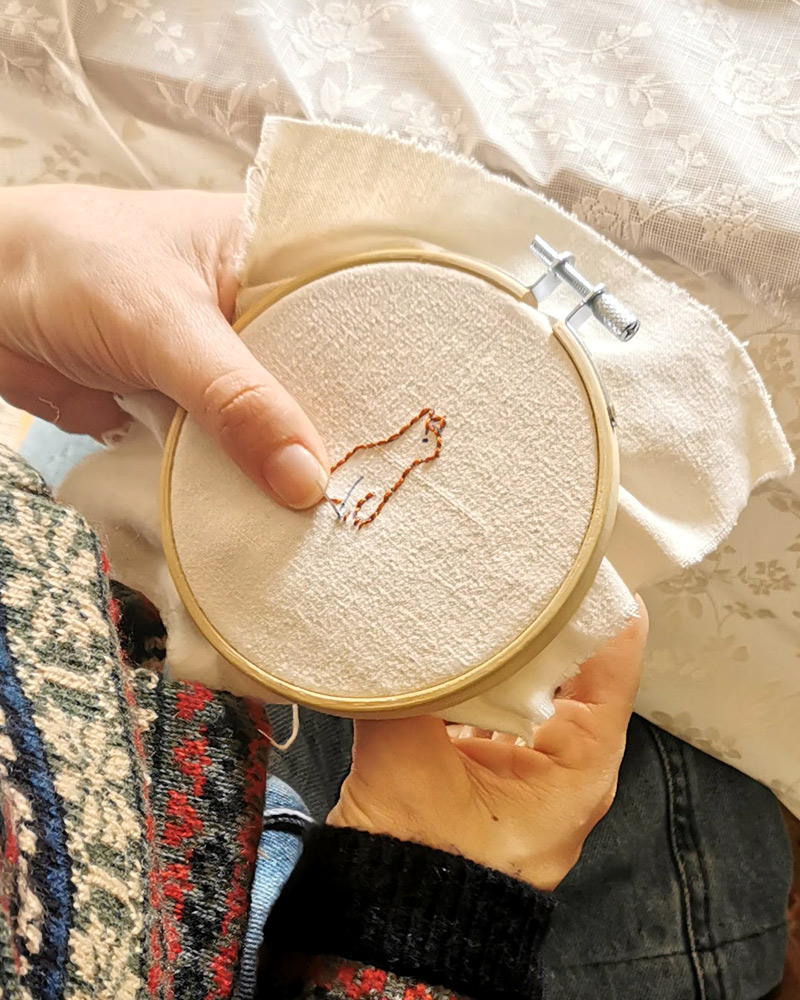 Booking for the beginner embroidery workshop in english